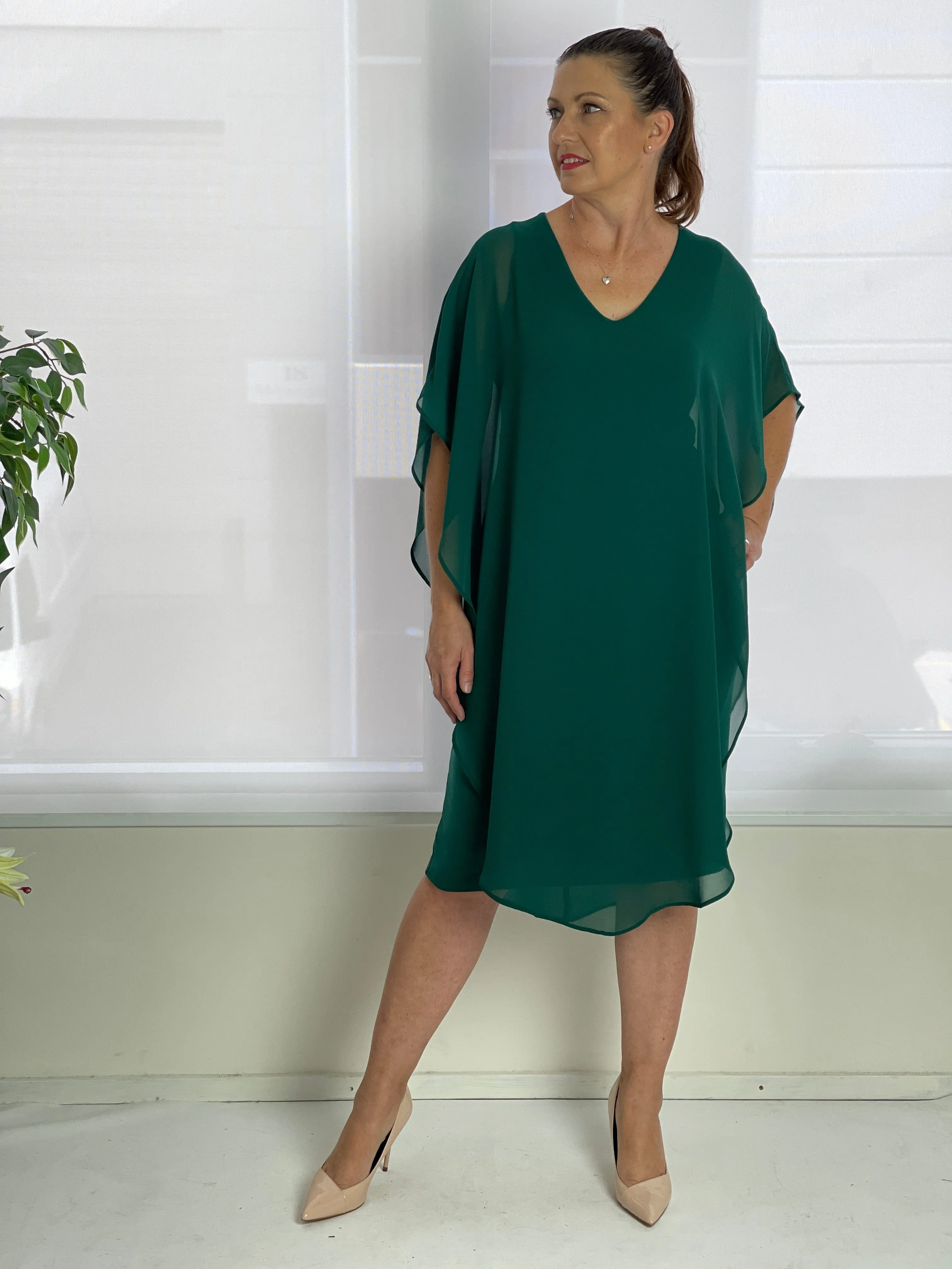 Helena Emerald Evening Dress