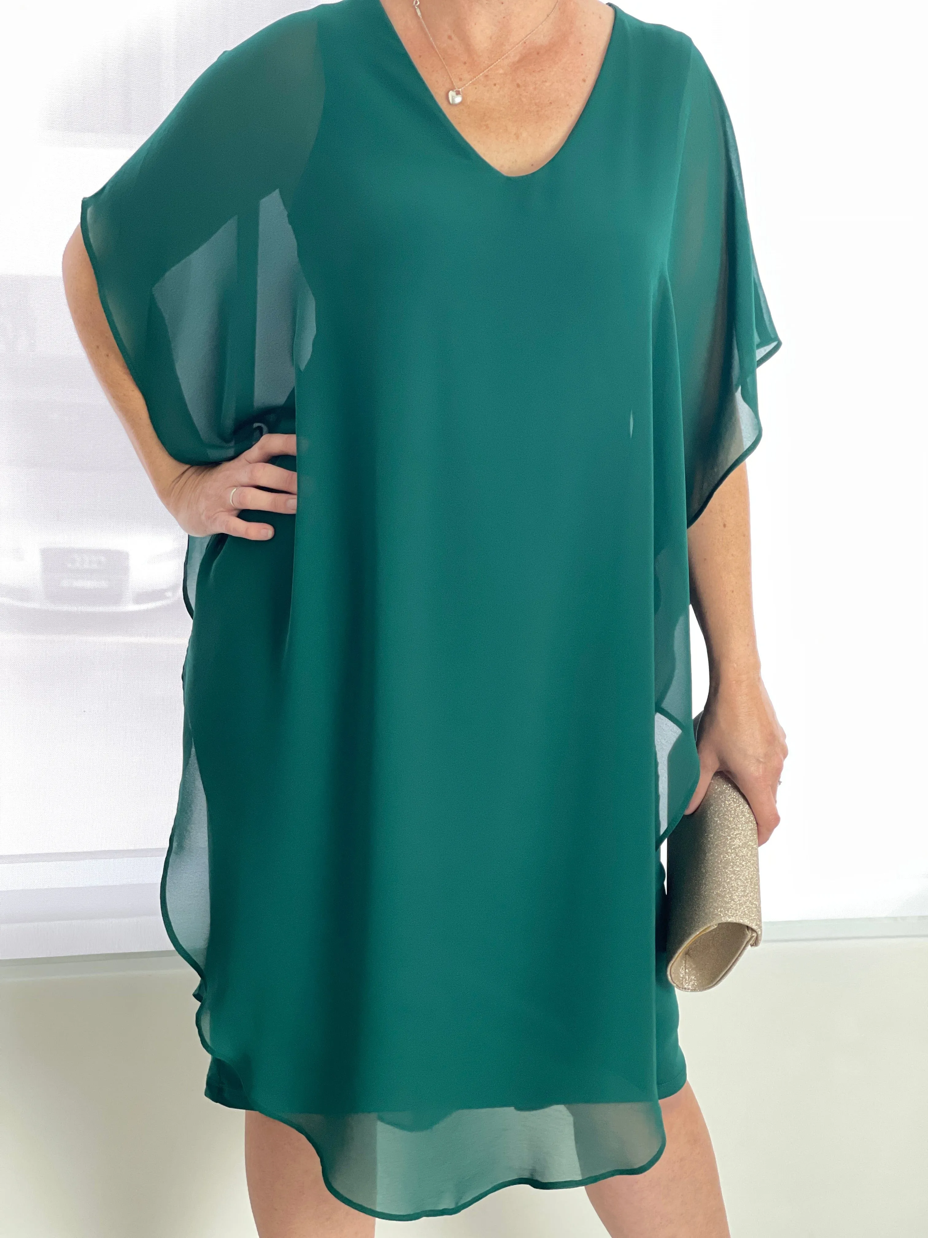 Helena Emerald Evening Dress