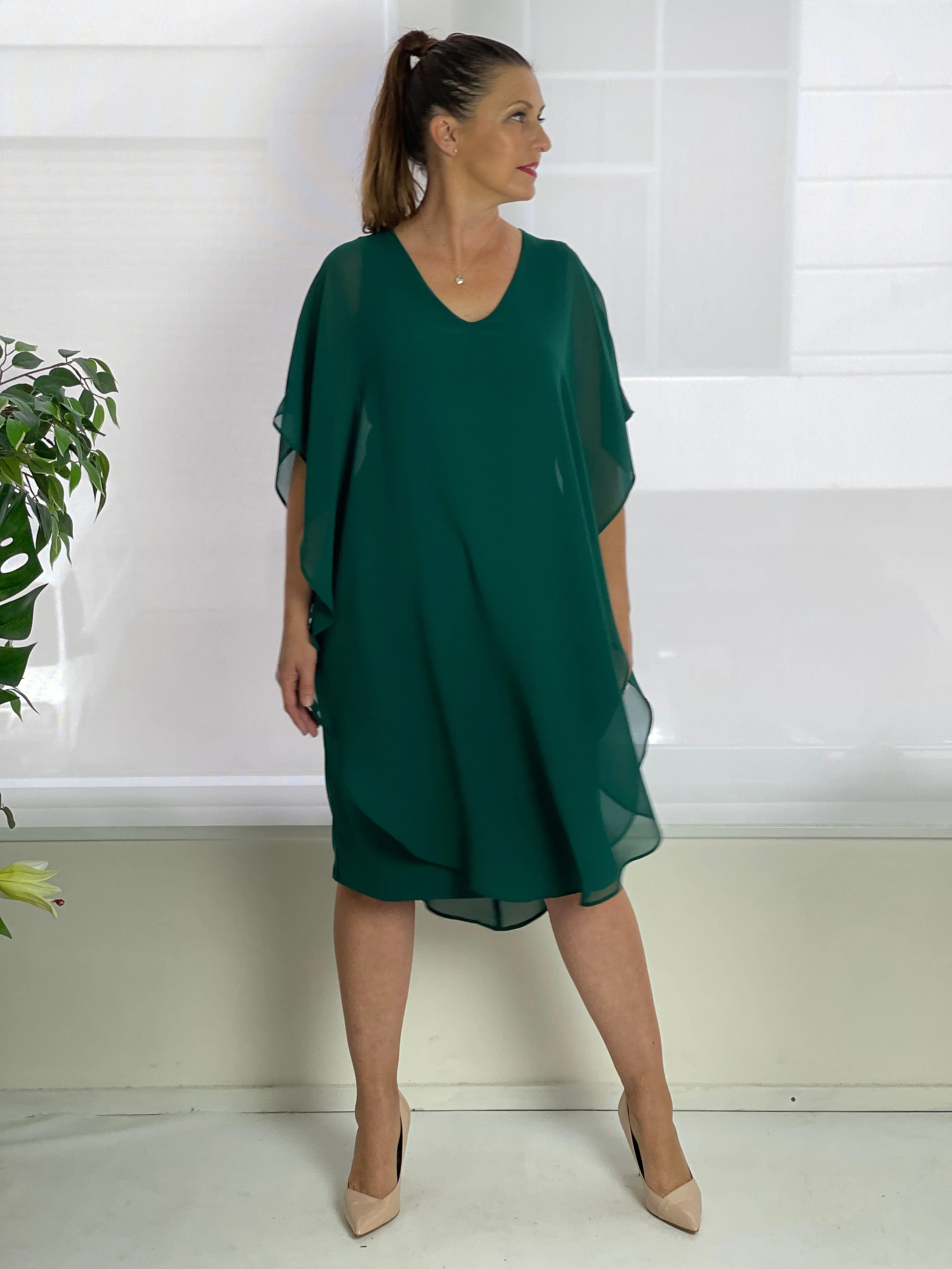 Helena Emerald Evening Dress