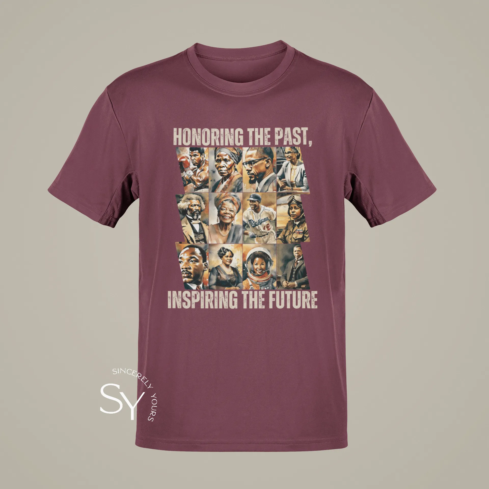 Honoring the past, inspiring the future T-shirt (color)
