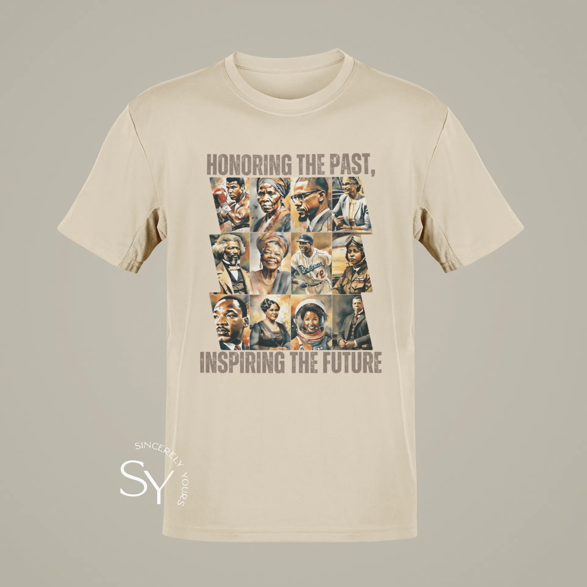 Honoring the past, inspiring the future T-shirt (color)