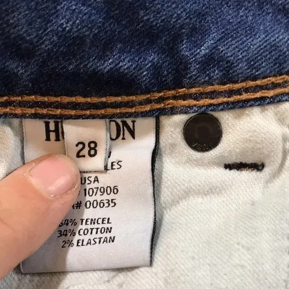 Hudson Collin Skinny Flap Pocket Medium Wash Jeans size 28