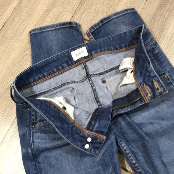 Hudson Collin Skinny Flap Pocket Medium Wash Jeans size 28