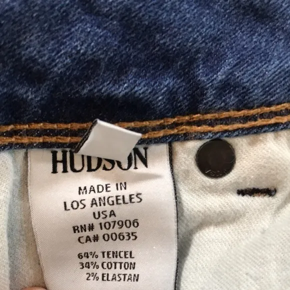 Hudson Collin Skinny Flap Pocket Medium Wash Jeans size 28