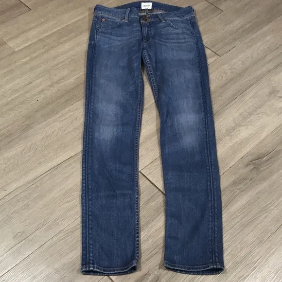 Hudson Collin Skinny Flap Pocket Medium Wash Jeans size 28