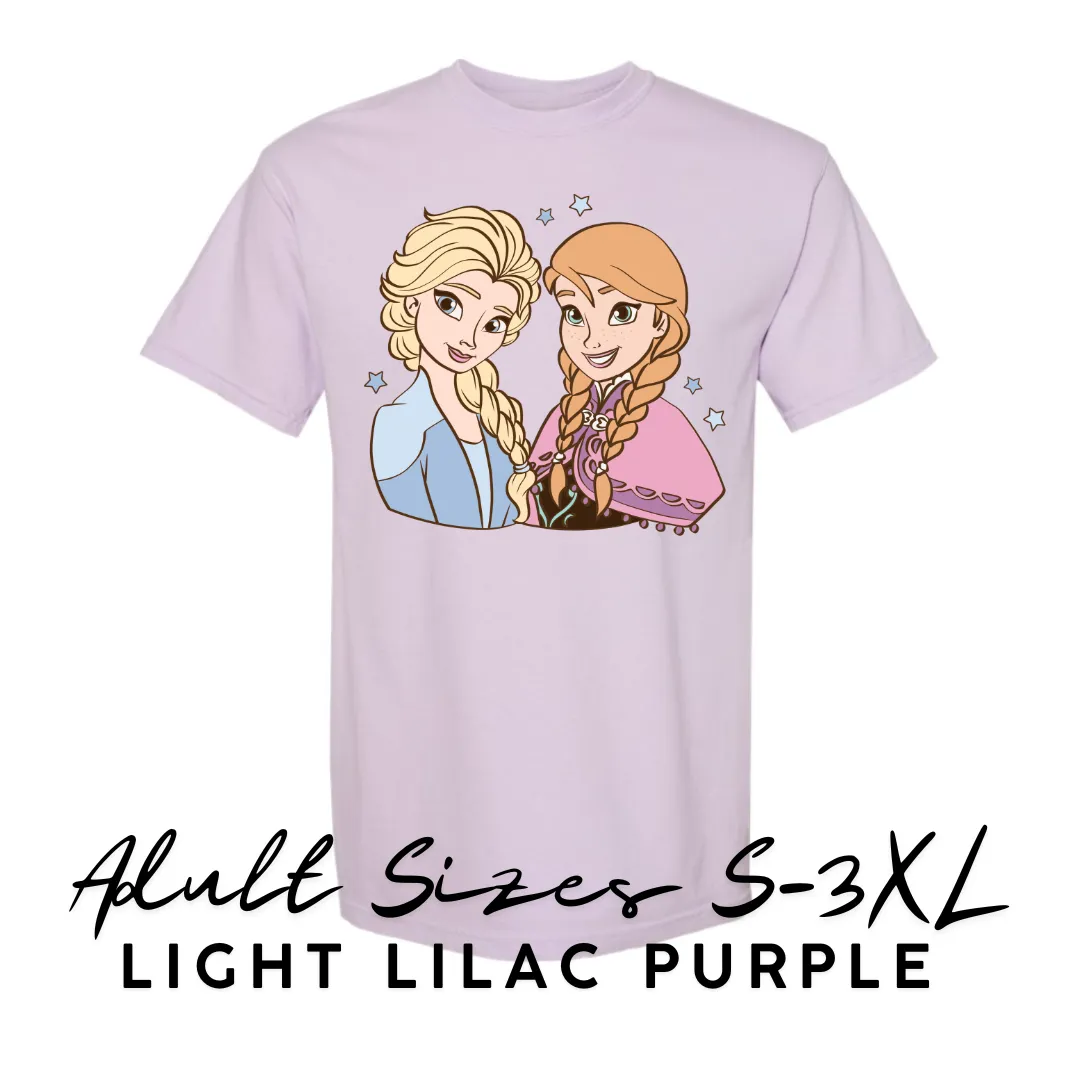 ICE SISTERS | LILAC ADULT TEE (*SHIPS MID-MARCH*)