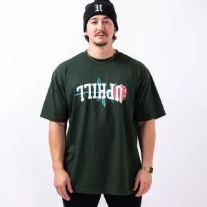 ⅂⅂IHԀՈ Heavyweight Rose Tee Green