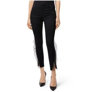 J Brand 835 Photo Ready Mid Rise Crop Skinny Evening Haze Jeans Organza Trim