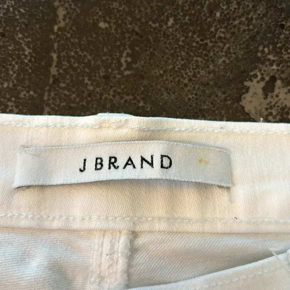 J Brand Alana High-Rise Crop Skinny Jeans - Zebra Print Stripe, Size 28