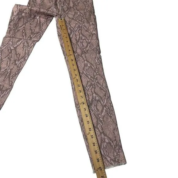 J Brand Alana Adder HighRise Crop Skinny Snake Printed Jeans Size 23 New