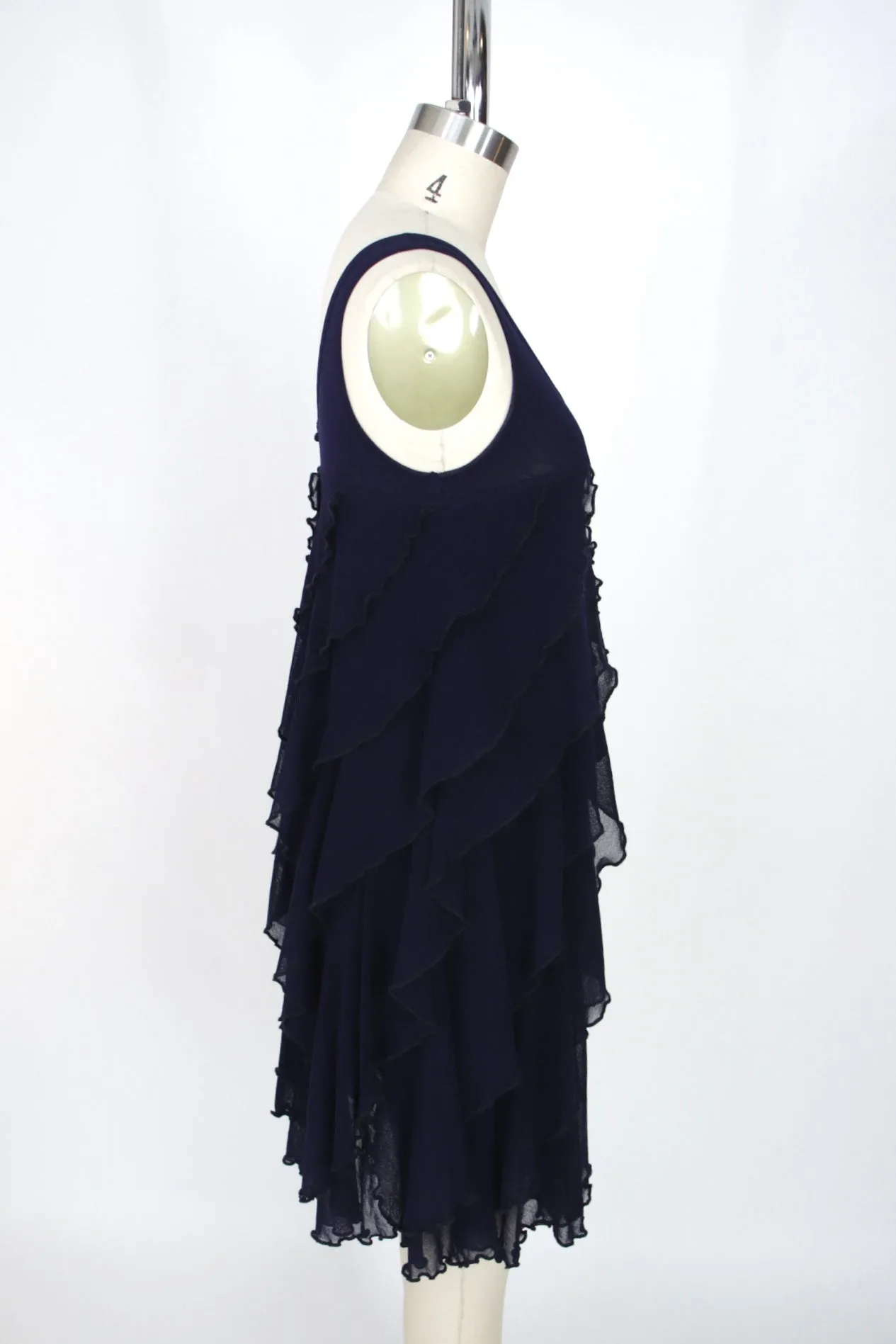 Jean Paul Gaultier Soleil Mesh Ruffle Dress