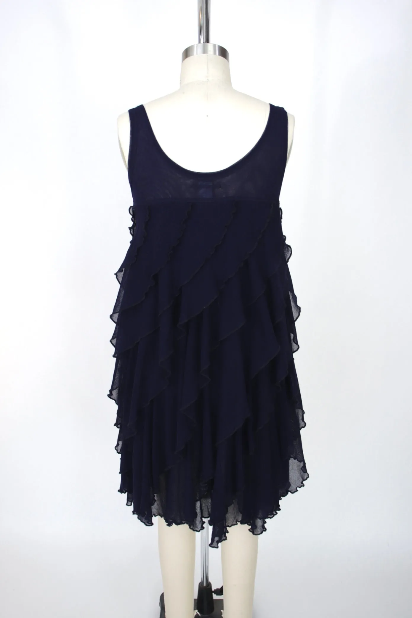 Jean Paul Gaultier Soleil Mesh Ruffle Dress