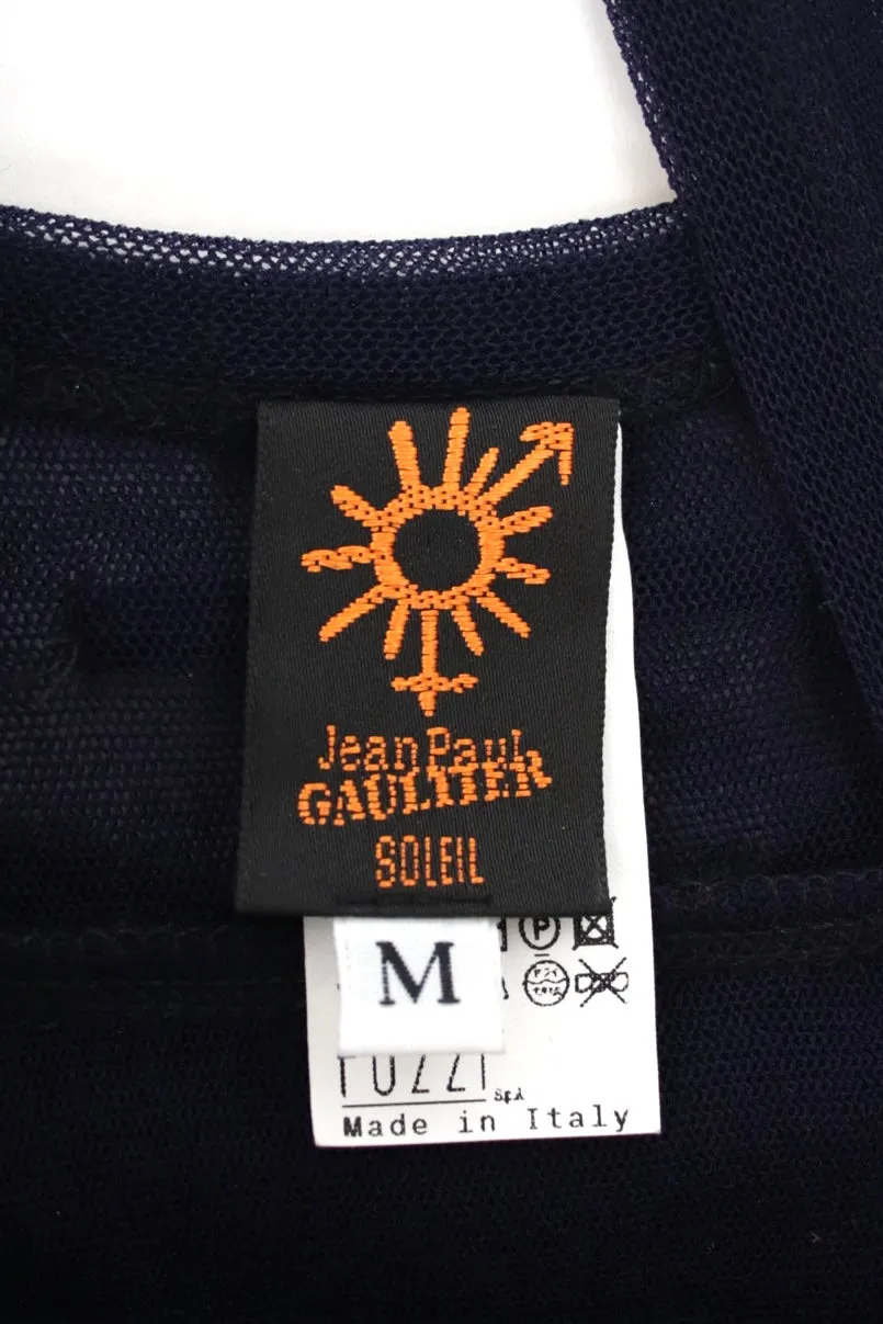 Jean Paul Gaultier Soleil Mesh Ruffle Dress