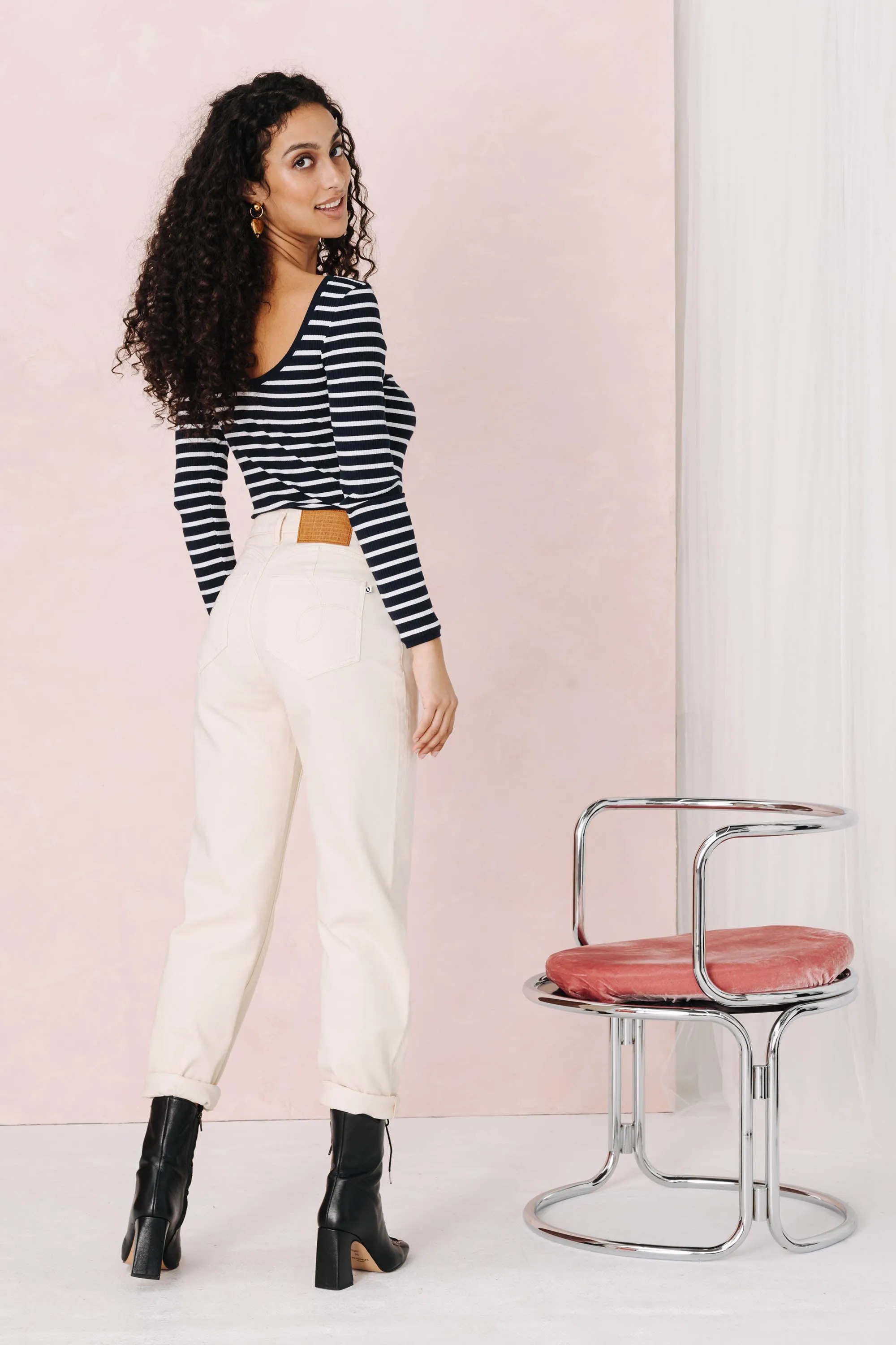 JEANS MATHILDA OFF WHITE