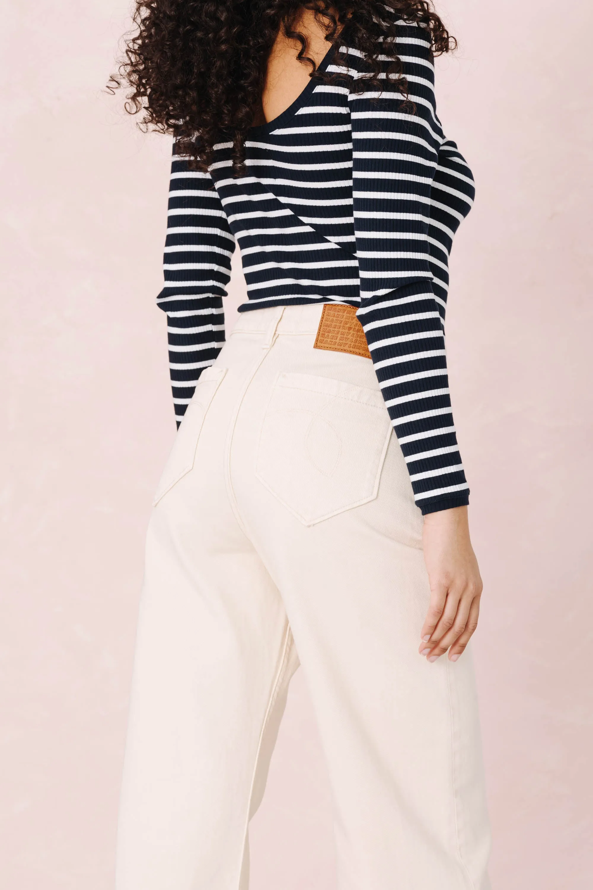 JEANS MATHILDA OFF WHITE