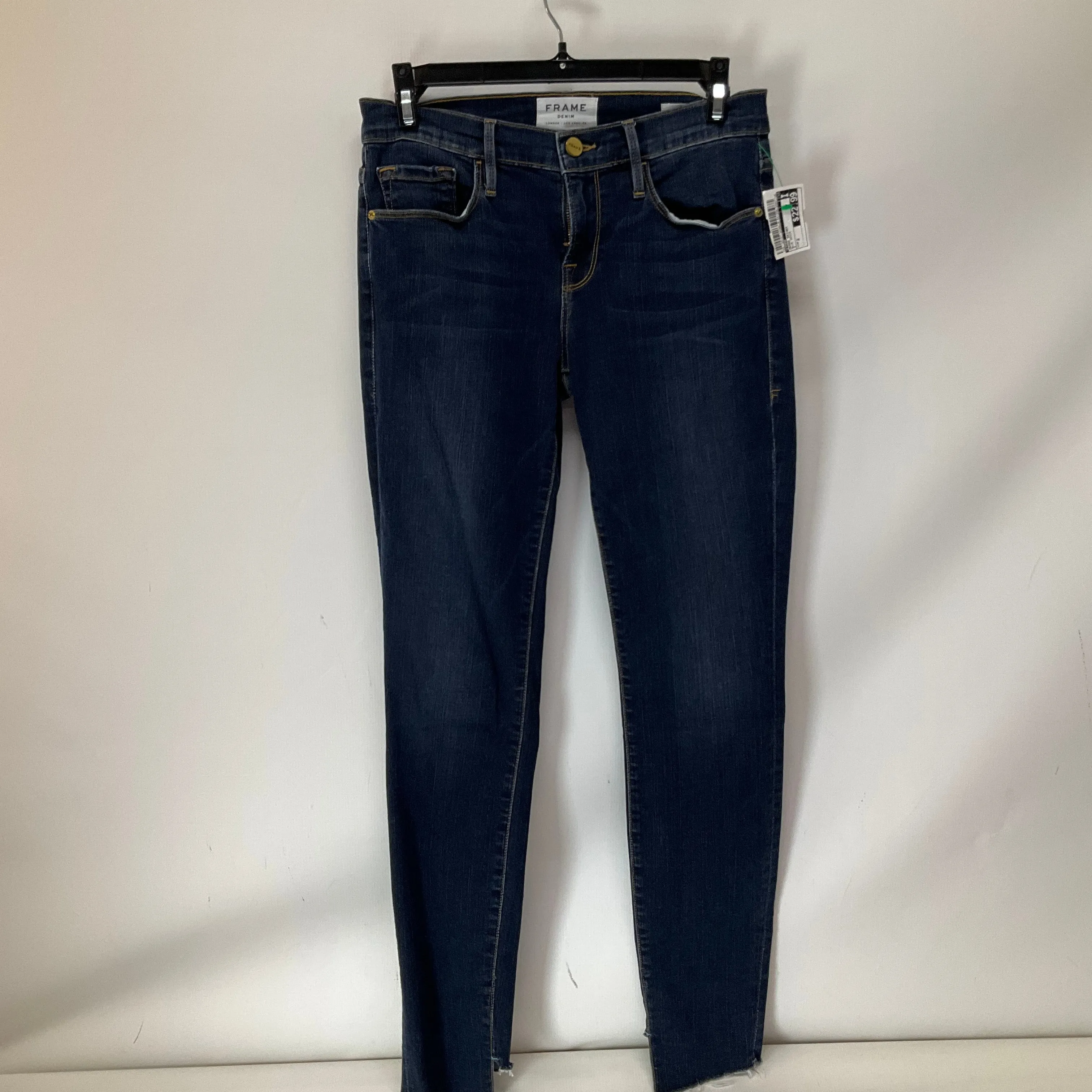 Jeans Skinny By Frame In Blue Denim, Size: 2