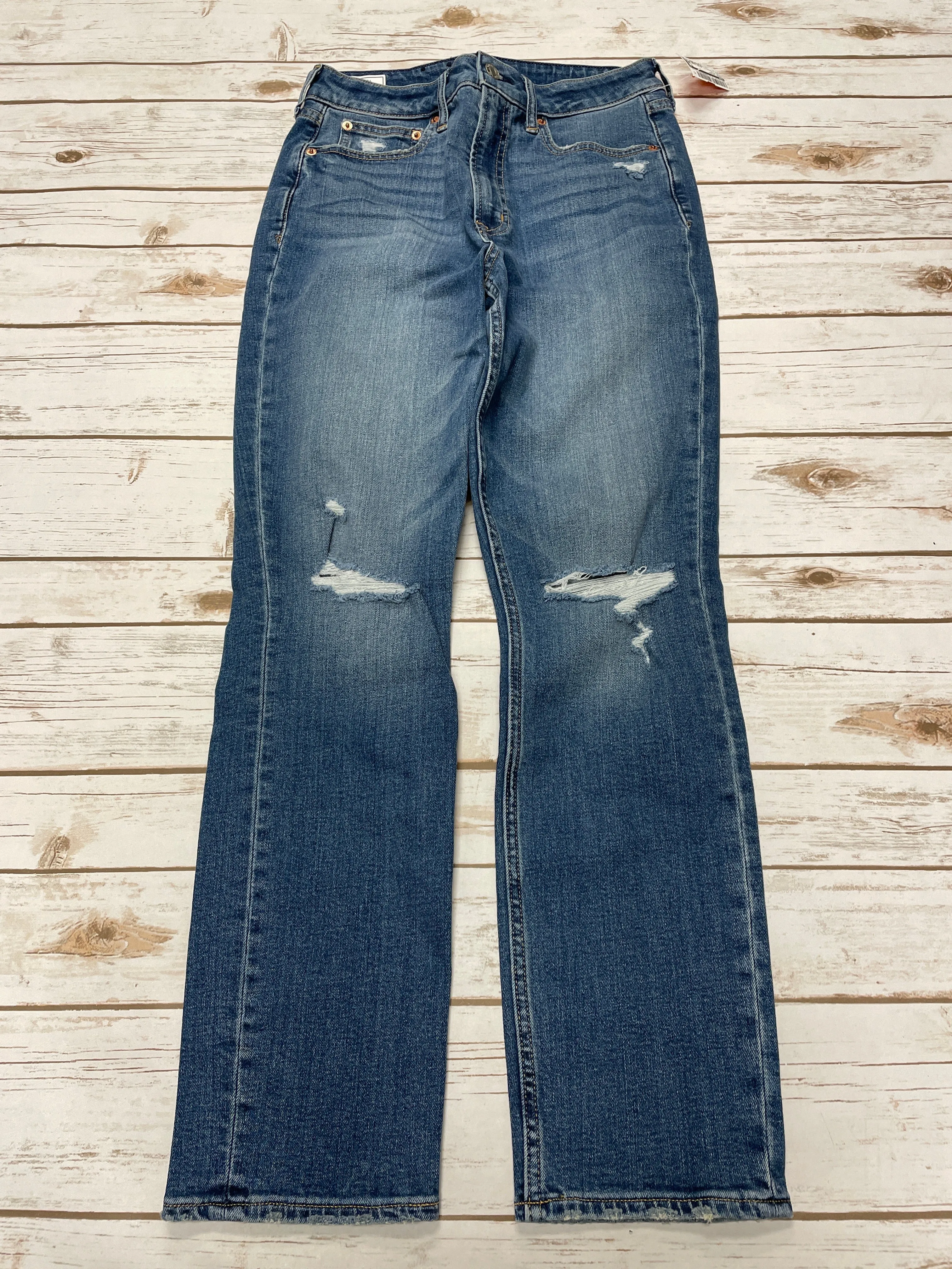 Jeans Skinny By Gap In Blue Denim, Size: 6l