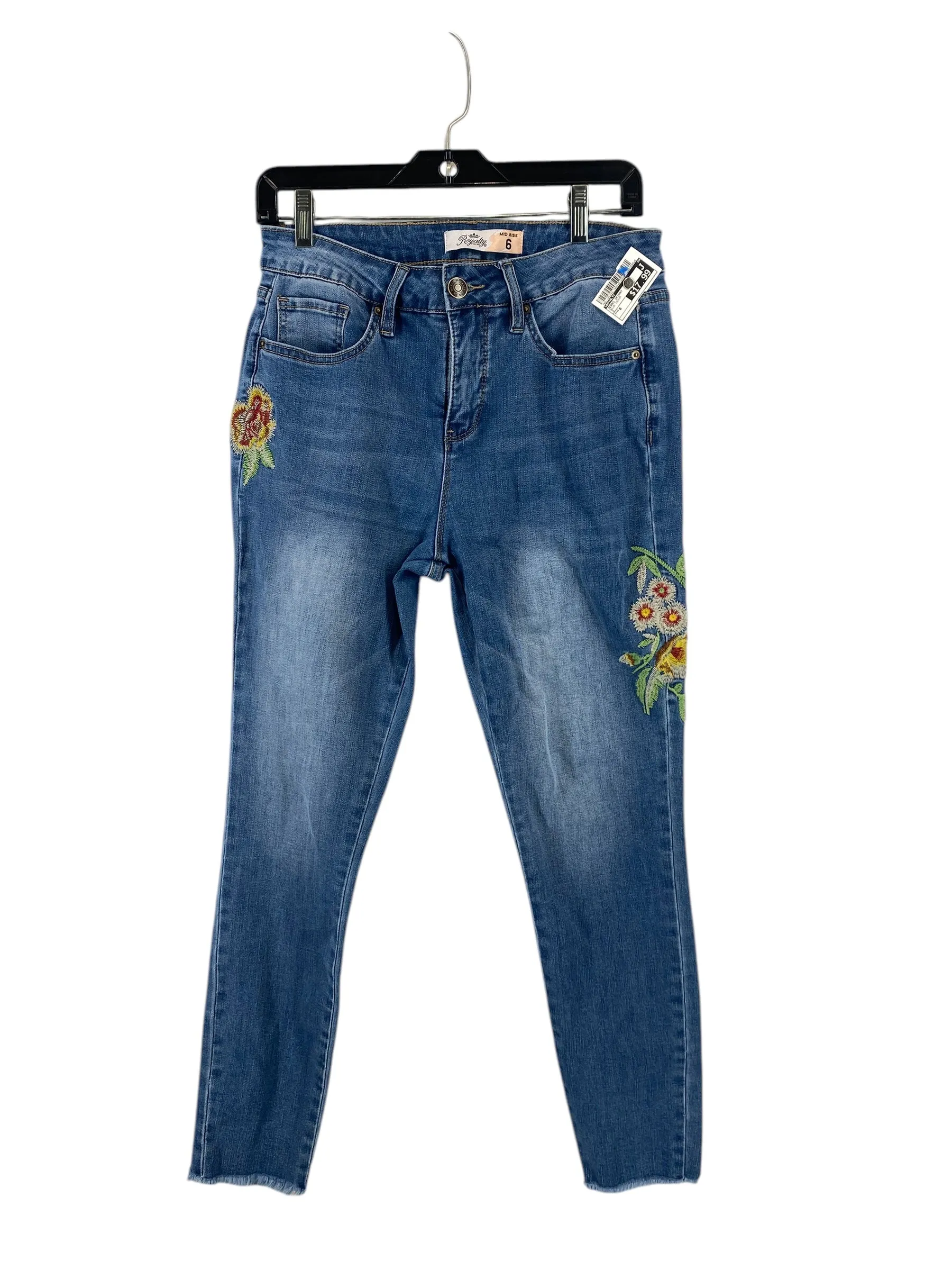Jeans Skinny By Royalty In Blue Denim, Size: 6