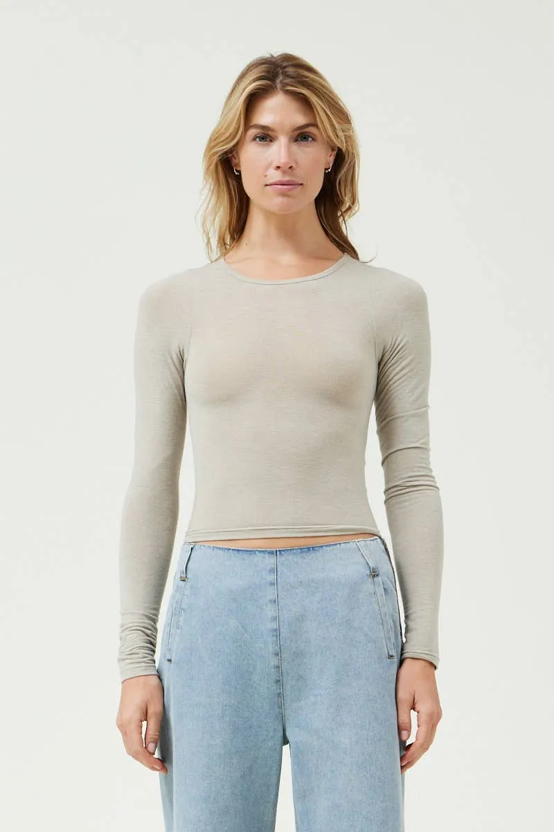 Jersey Basic Top in Ecru