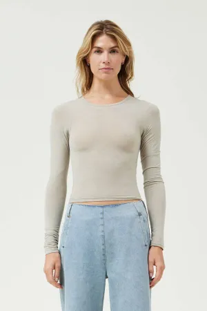 Jersey Basic Top in Ecru
