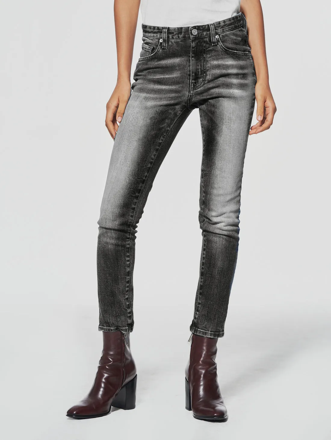 JOAN SKINNY JEANS IN FADED BLACK - Woman