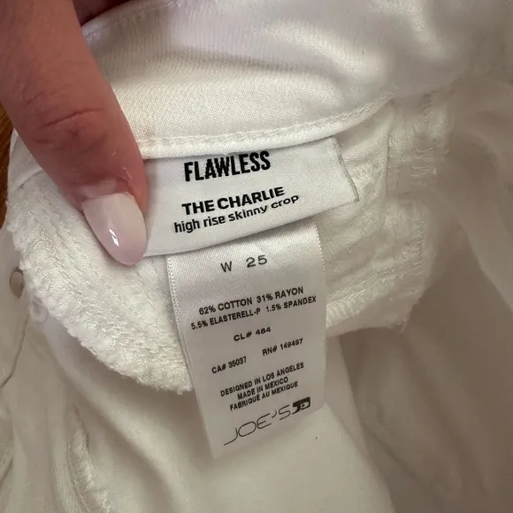 JOES JEANS White Flawless The Charlie Jeans