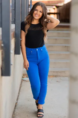 Judy Blue Cobalt Tummy Control Skinny Jeans