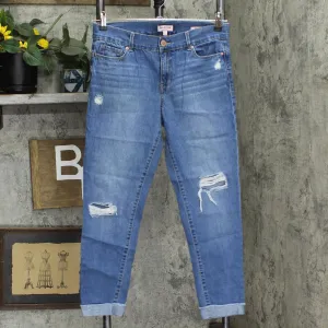 Juicy Couture Womens Skinny Ankle Rolled Cuff Jeans 1670581debb939 Blue 8