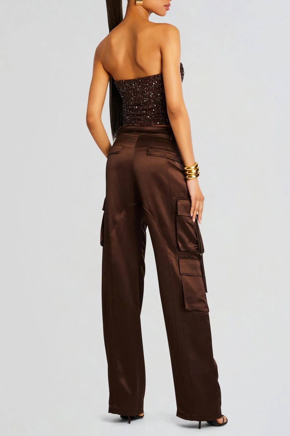 Kala Sequin Top in Earth