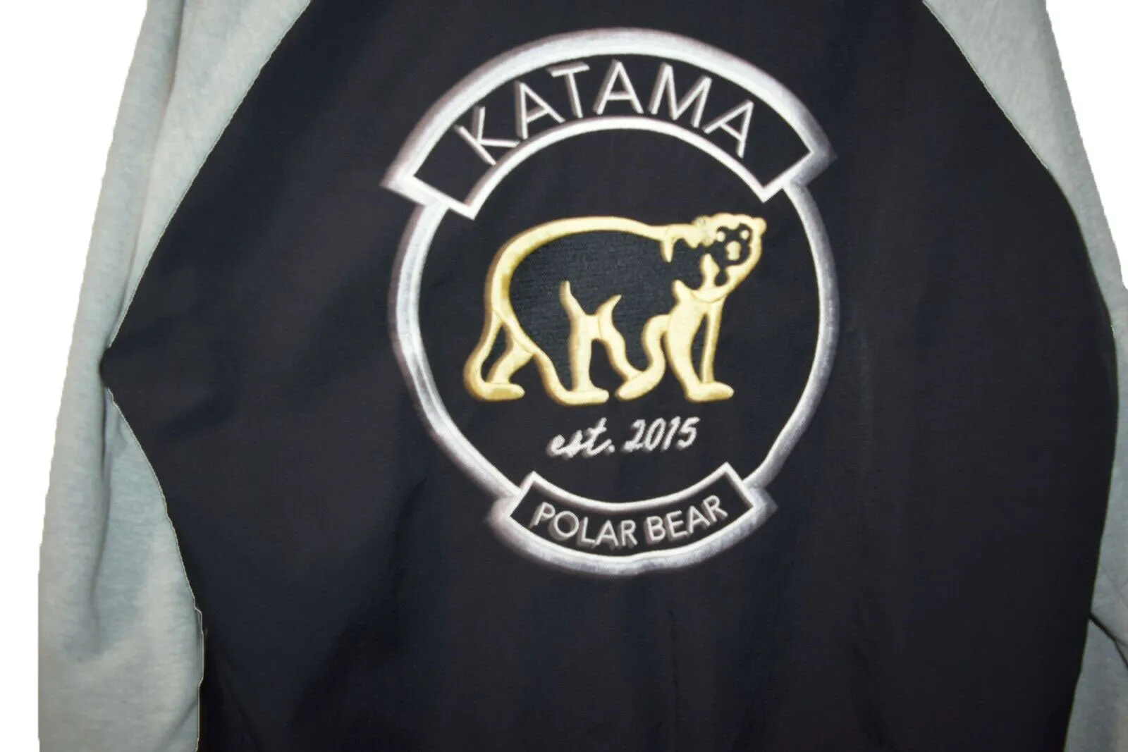 Katama Men's Black Polar Plunge Team Bomber Jacket Size Medium $495 NWT