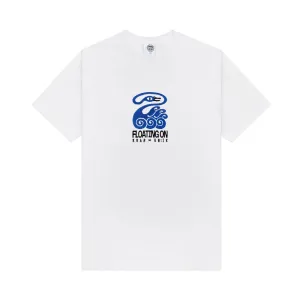 KBAR X UN:IK 'Floating On' Embroidered Tee - White