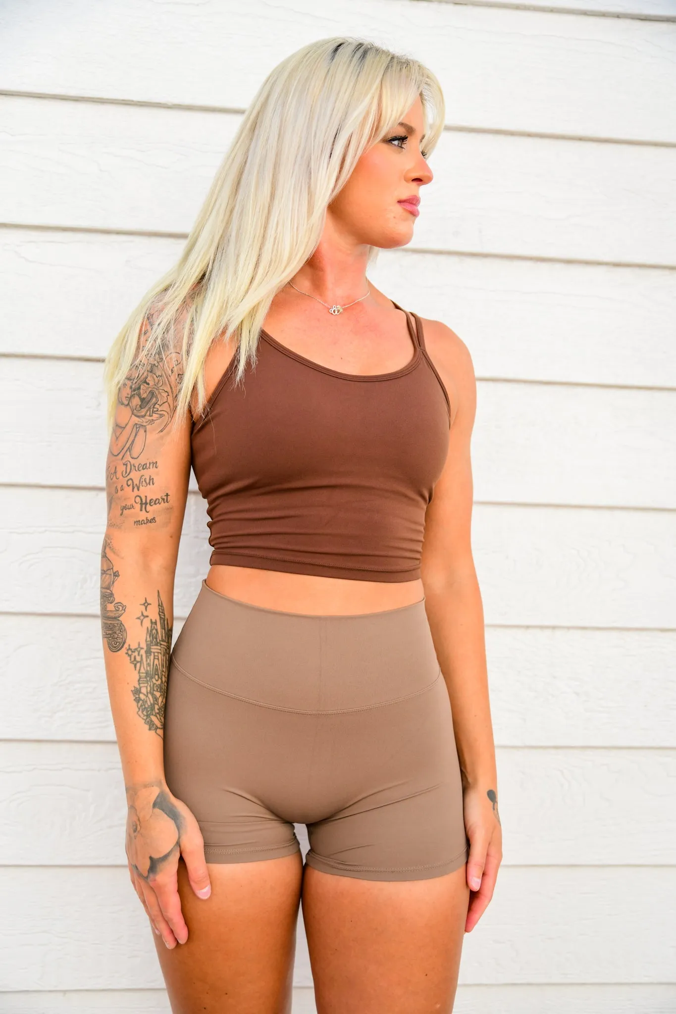 Kinetic Cropped Bra Tank - The Shoreline Collection