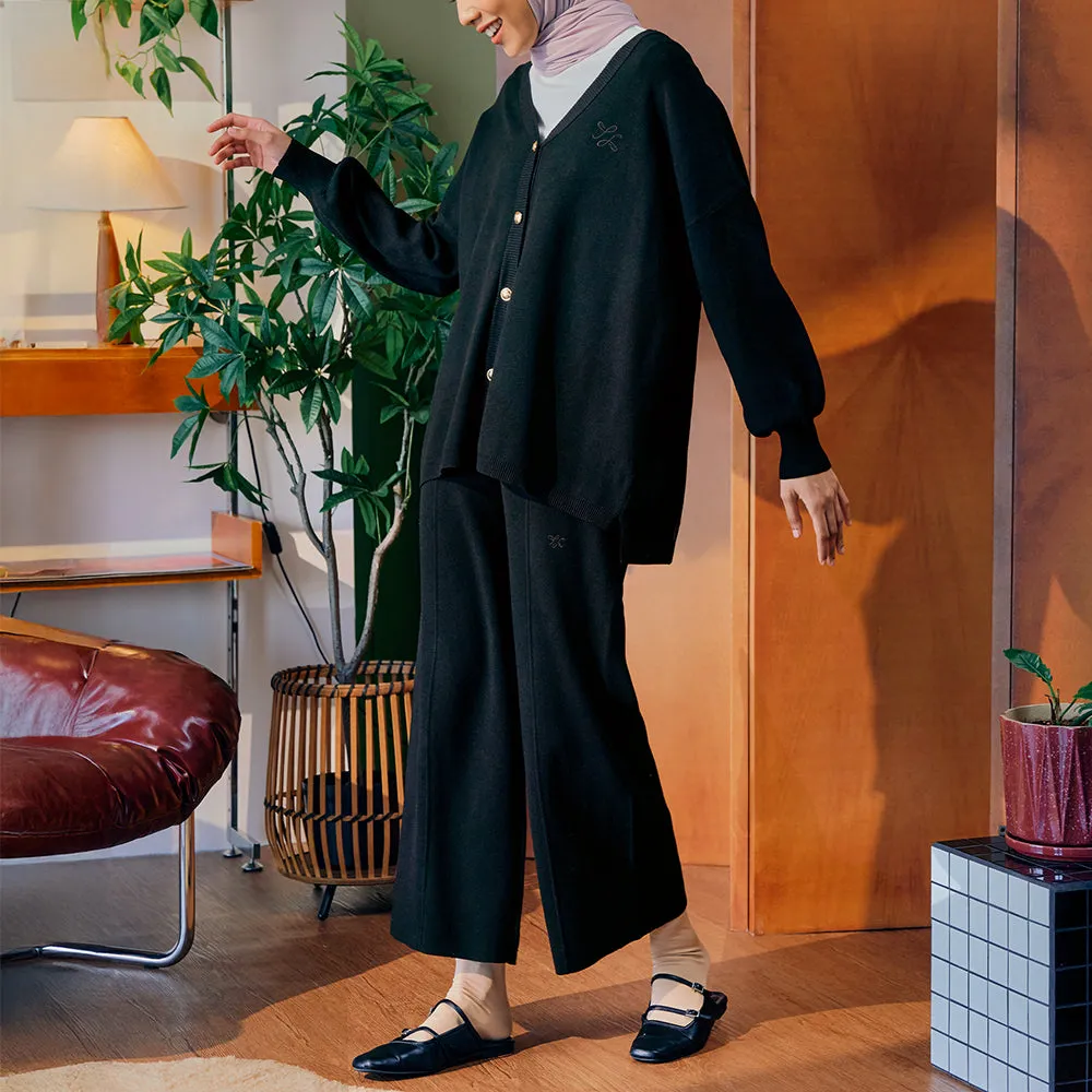 Knitted Cardigan - Black