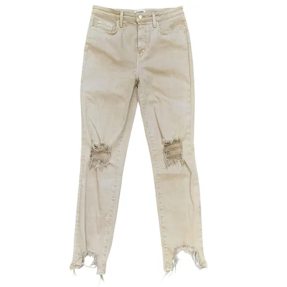 L’ AGENCE High Line Distressed Skinny Jeans!