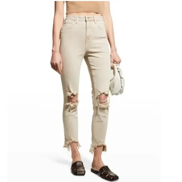 L’ AGENCE High Line Distressed Skinny Jeans!