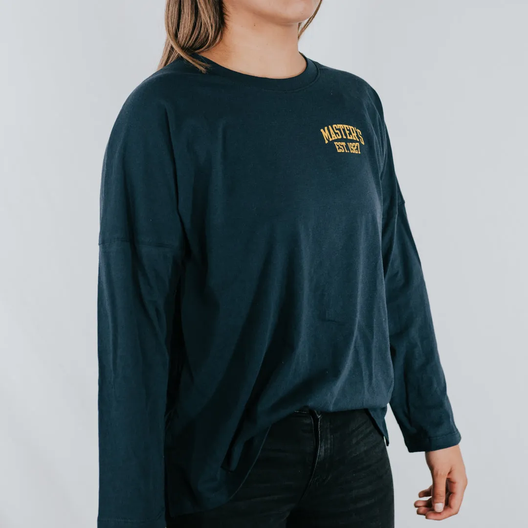 Ladies Cotton Oversized Long Sleeve Tee