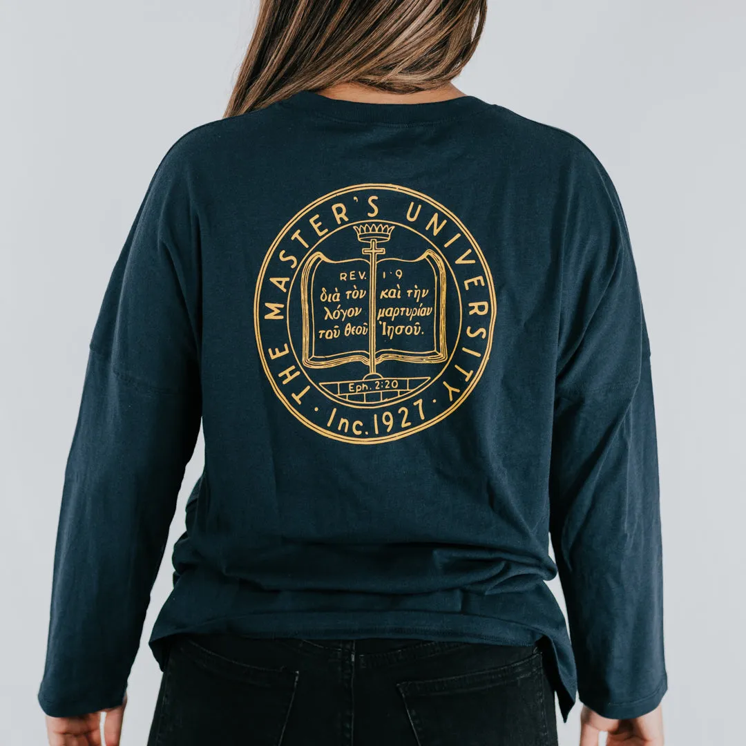 Ladies Cotton Oversized Long Sleeve Tee