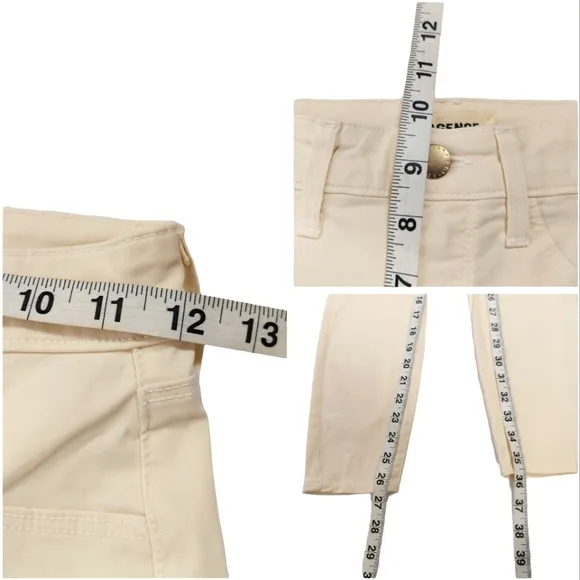 L'agence Margot Skinny High Rise Vintage White Jeans.