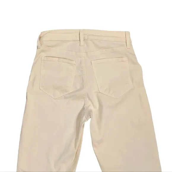 L'agence Margot Skinny High Rise Vintage White Jeans.