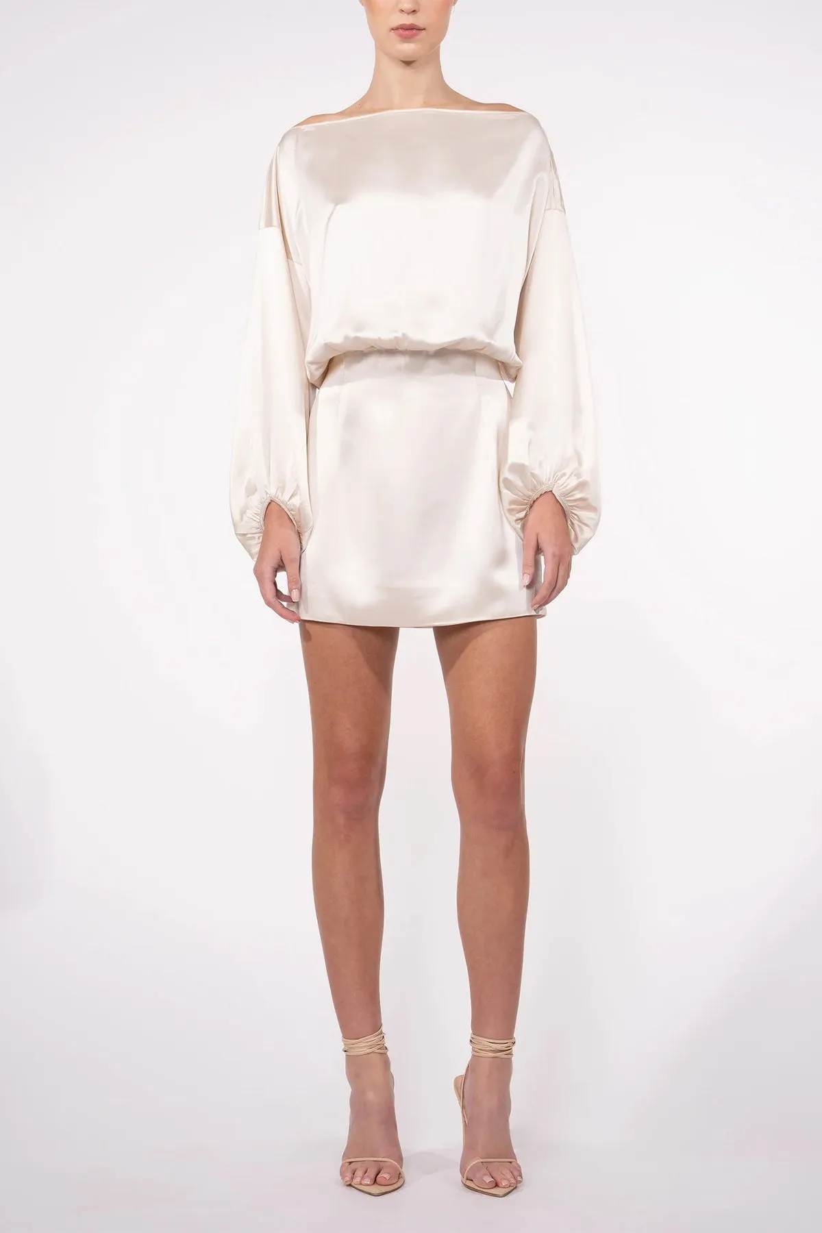 Lana Mini Dress in Champagne