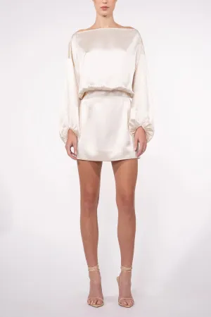 Lana Mini Dress in Champagne