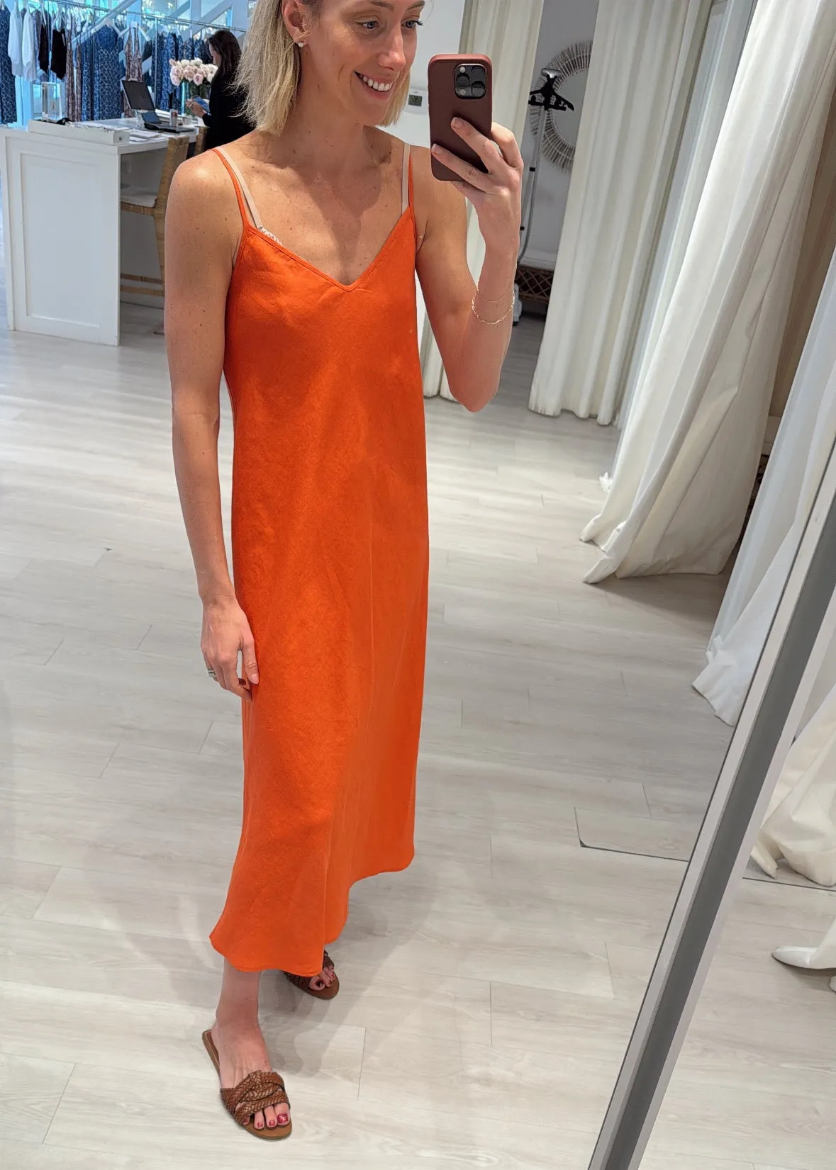 Linen Slip Dress