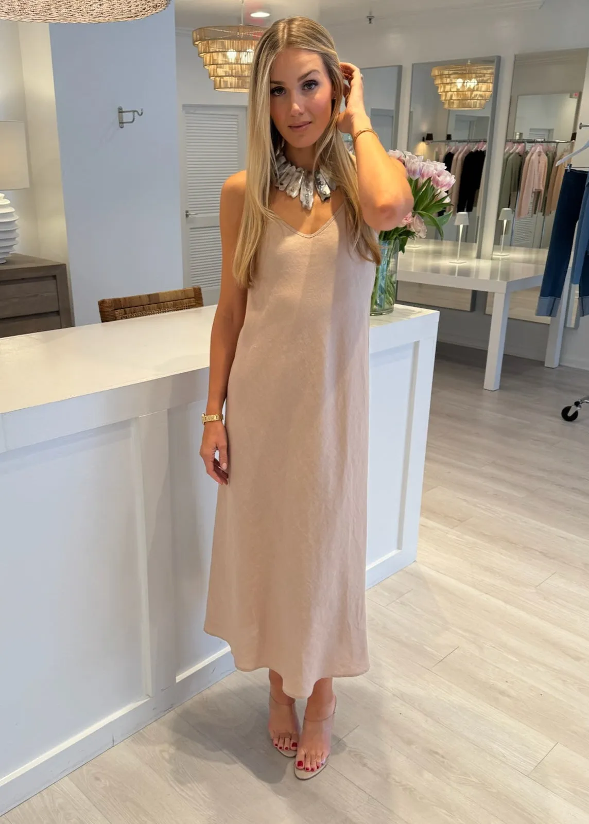 Linen Slip Dress