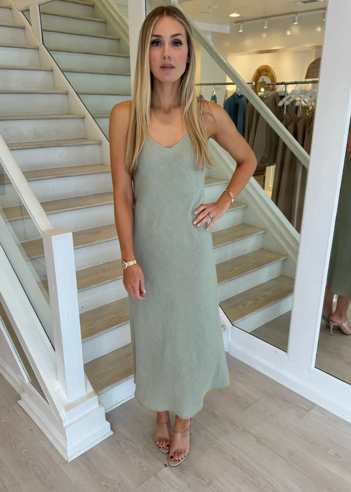 Linen Slip Dress