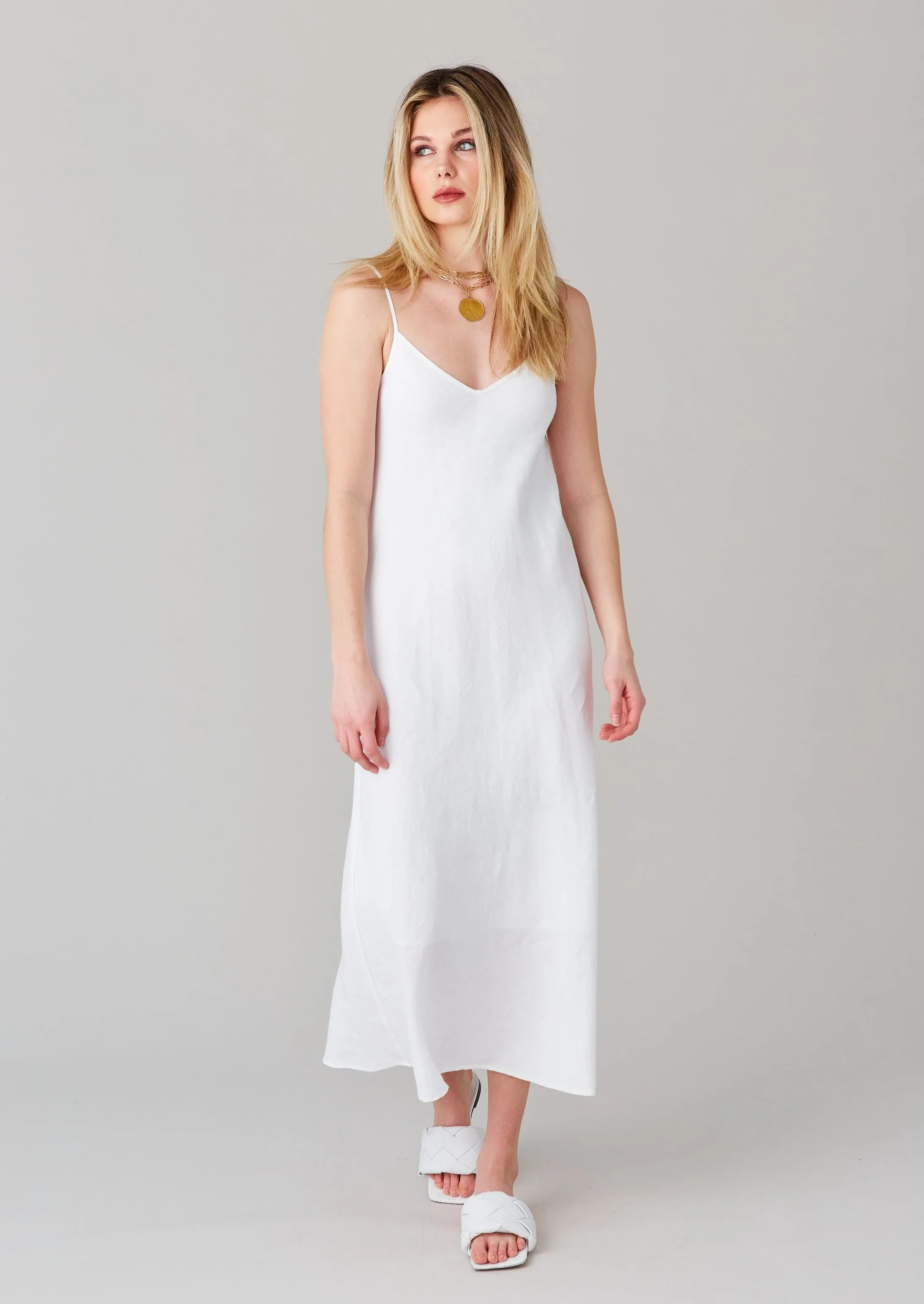Linen Slip Dress