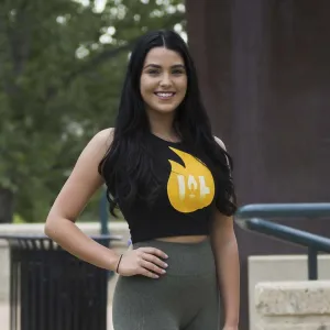 Lit Crop Top - Black (Women's)