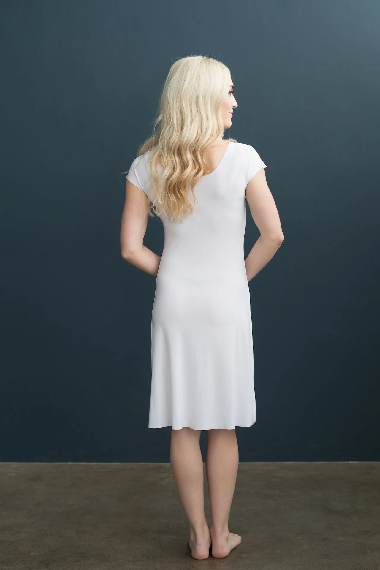 Lizzy Slip Cap Sleeve V-Neck Dress Slip