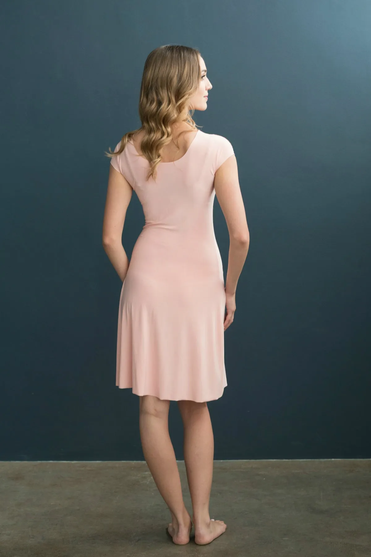 Lizzy Slip Cap Sleeve V-Neck Dress Slip