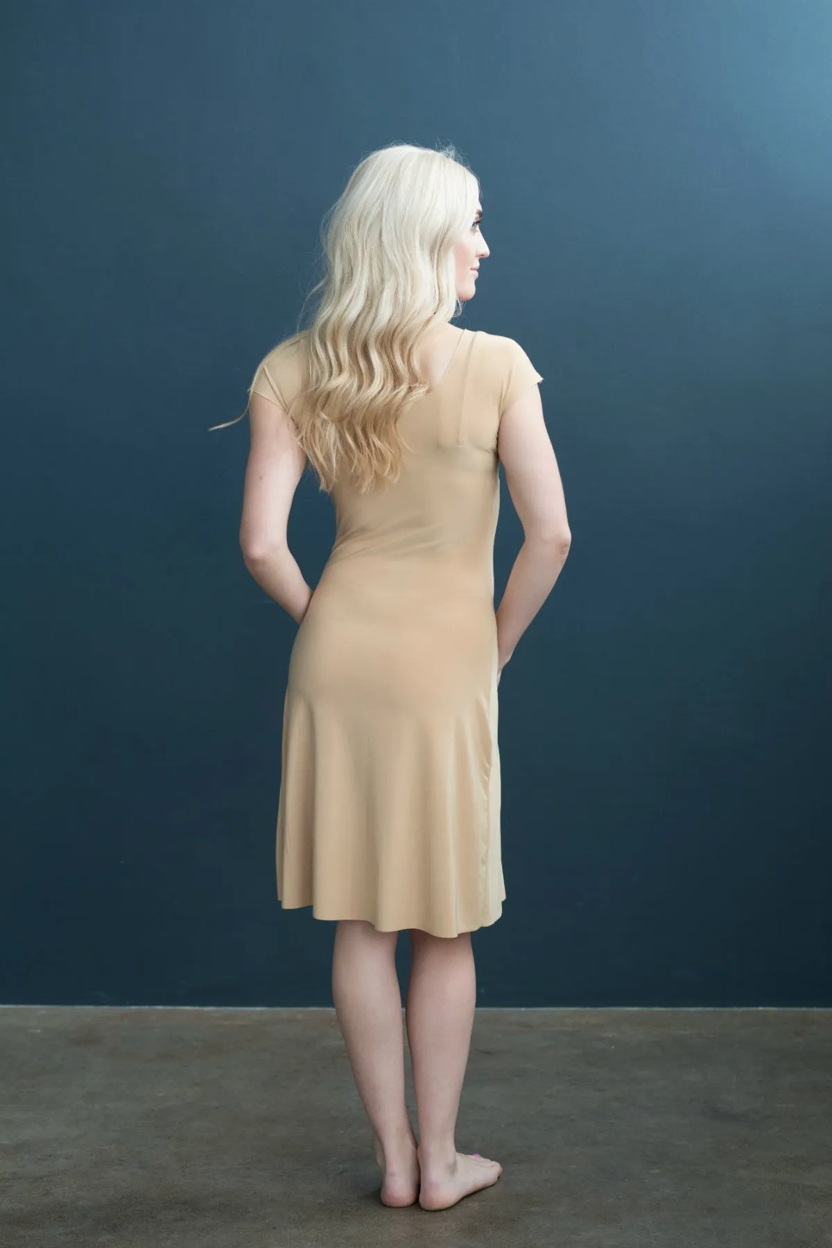 Lizzy Slip Cap Sleeve V-Neck Dress Slip