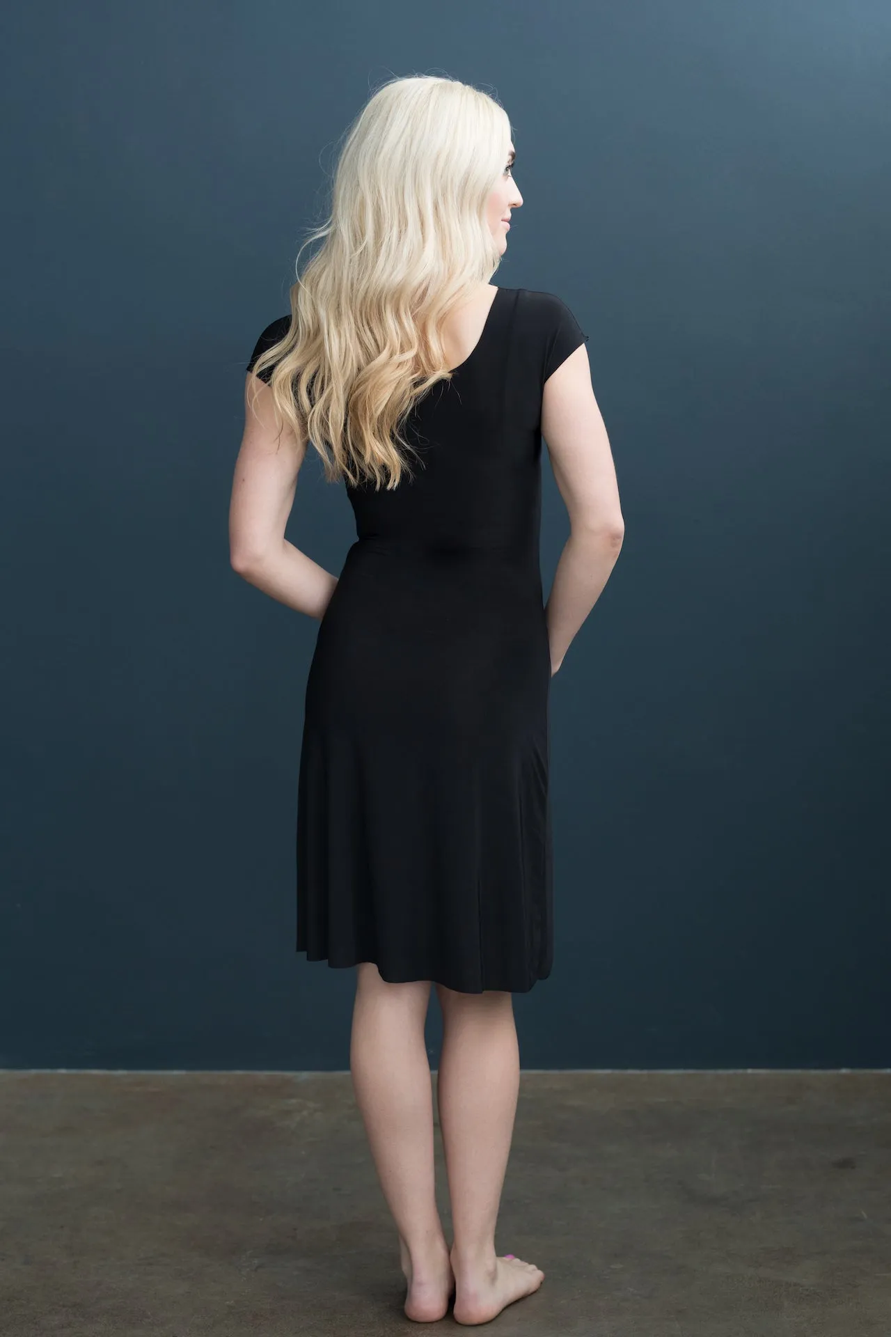 Lizzy Slip Cap Sleeve V-Neck Dress Slip